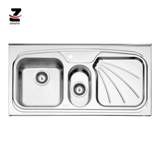 سینک ظرفشویی استیل البرز مدل 610 روکار فانتزی