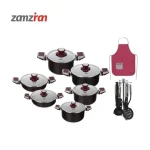 سرويس قابلمه ROSSO زرشكي 25 پارچه مدل LOSTN