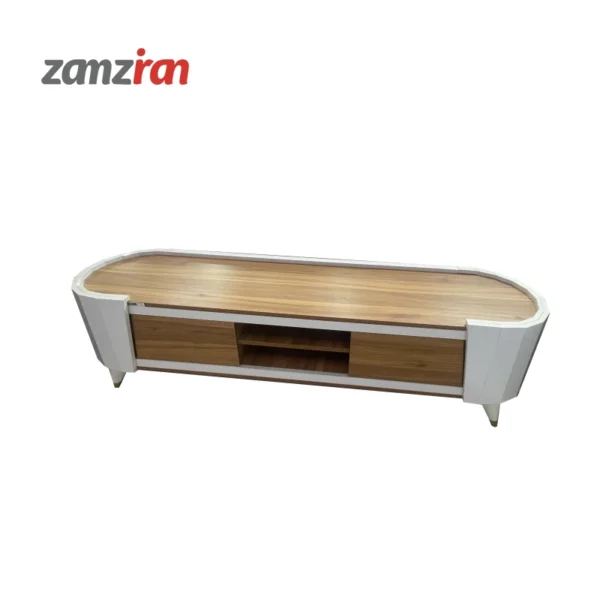 میز تلویزیون کارینو مدل لیون سفید R1 سایز 175 سانتی