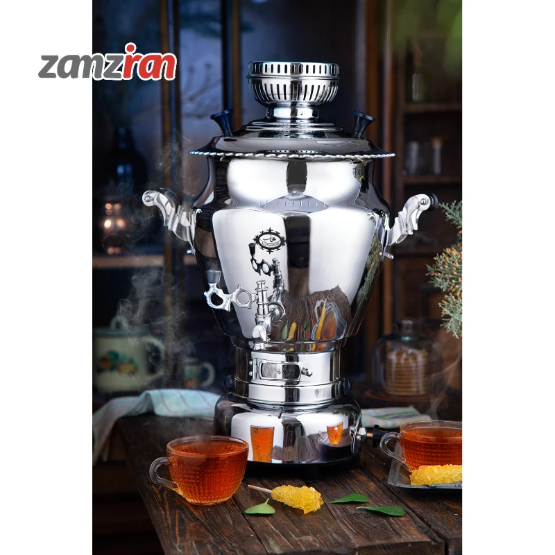 سماور گازی عالی نسب -مدل گنجینه ظرفیت 6 لیتر