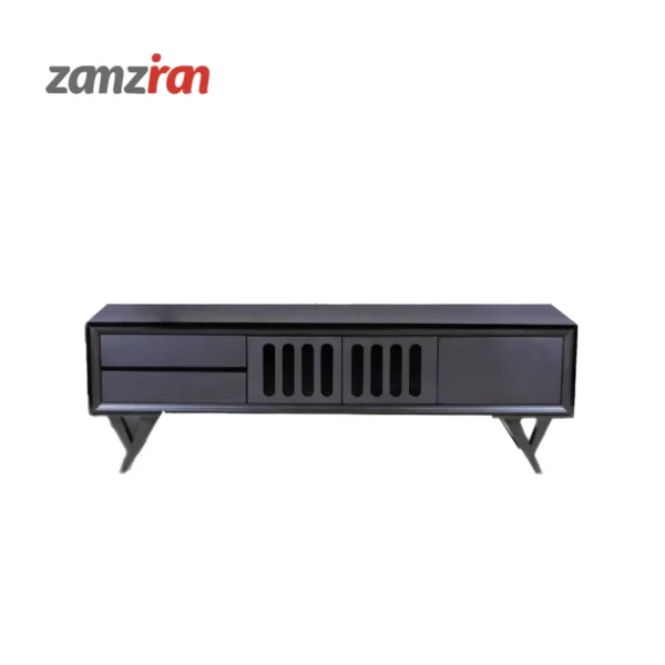 میز تلویزیون متین مشکی مدل R315 سایز 160 سانتی